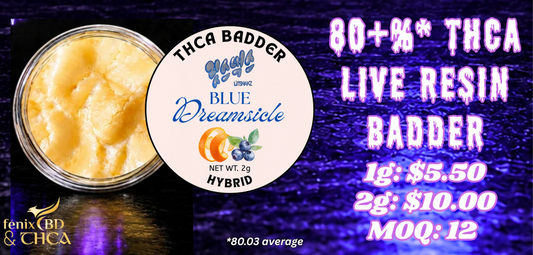 Live Resin Badder — Approx. 80% THCA