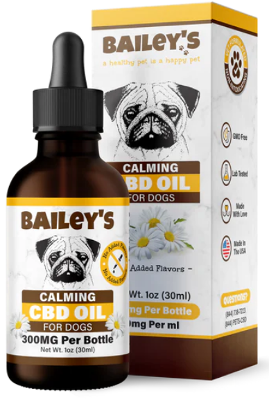 BAILEY'S CBD DOG TINCTURE, CALMING