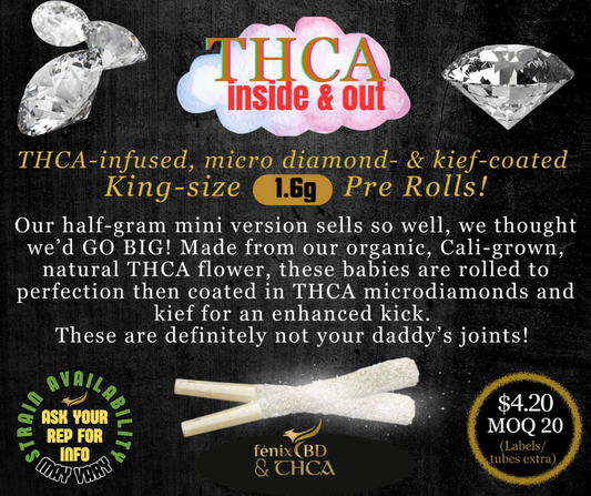 KIEF & DIAMONDS KING-SIZE 1.6g PRE-ROLLS